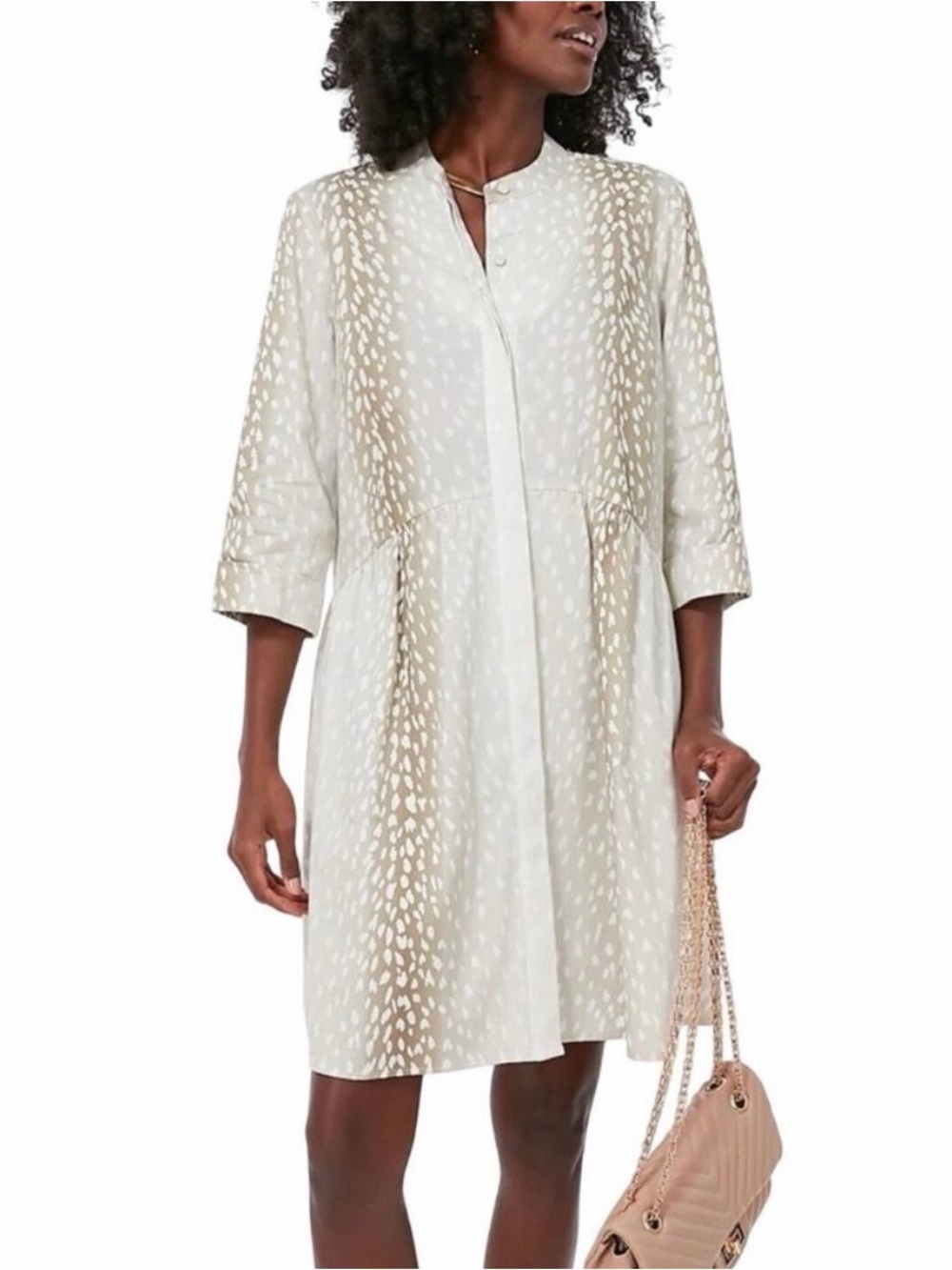 Tuckernuck Royal Shirtdress Antelope Print- size medium